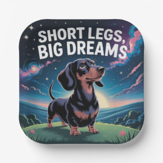 Short Legs, Big Dreams Paper Plate
