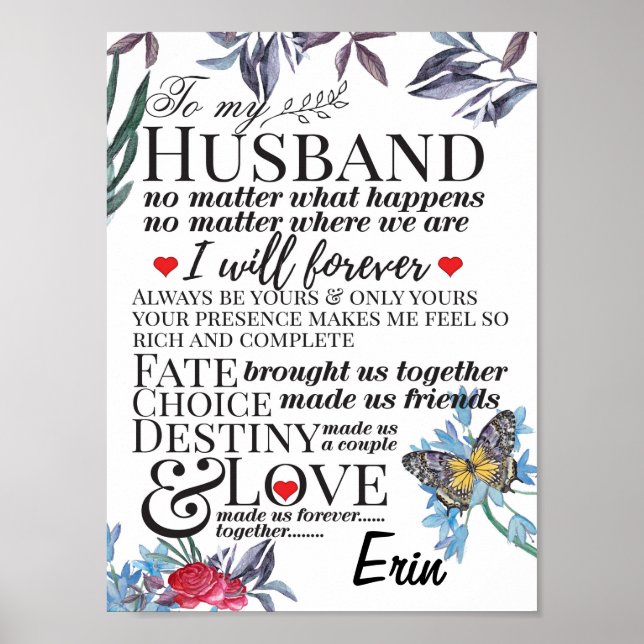 Short love Quotes for him for boyfriend Poster (Front)