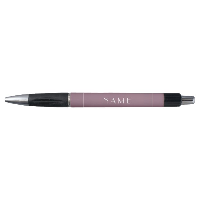 Short Name Modern Mauve Minimal Typography  Pen (Front)