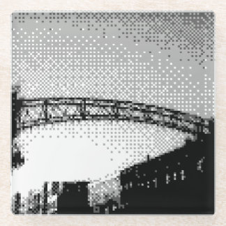 short north district glass coaster