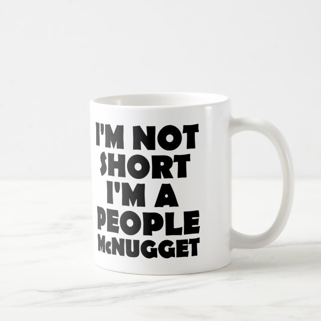 Short People Nugget Funny Mug or Travel Mug (Right)