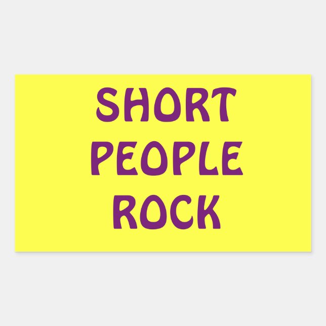 Short People Rock sticker (Front)
