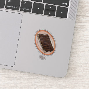 Short ribs cartoon illustration