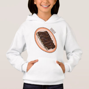 Short ribs cartoon illustration