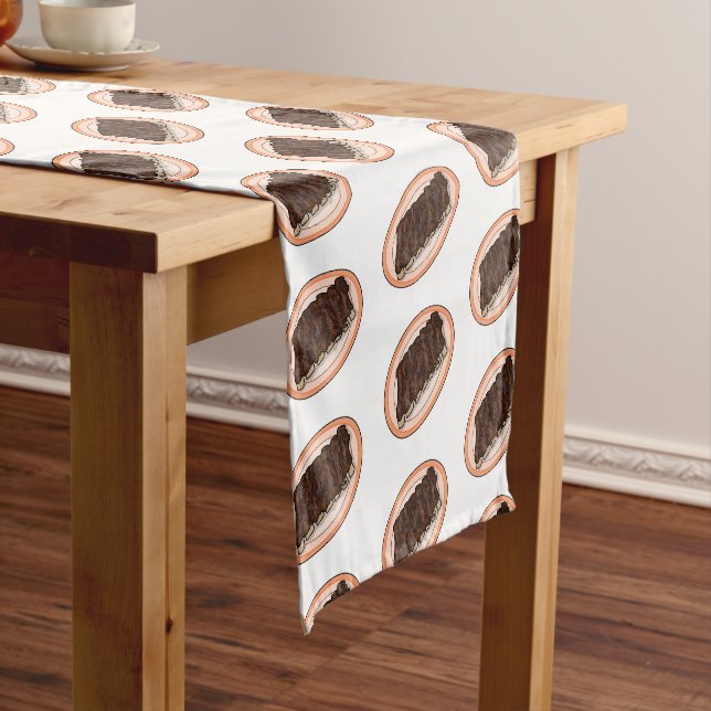 Short ribs cartoon illustration table runner (In Situ)