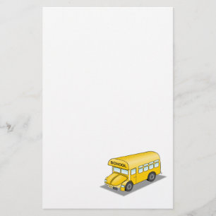 Short School Bus Stationery
