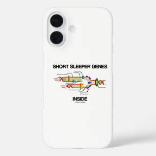 Short Sleeper Genes Inside DNA Replication Humour iPhone 16 Case