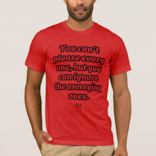 Short Sleeve T-Shirt : Can't Please EveryOne (red)