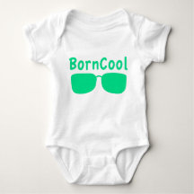Short-sleeved baby body with BornCool pressure