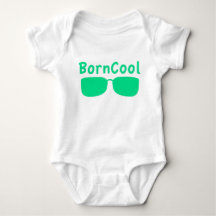 Short-sleeved baby body with BornCool pressure