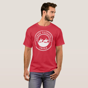 Short-sleeved T-shirt with Large White Logo