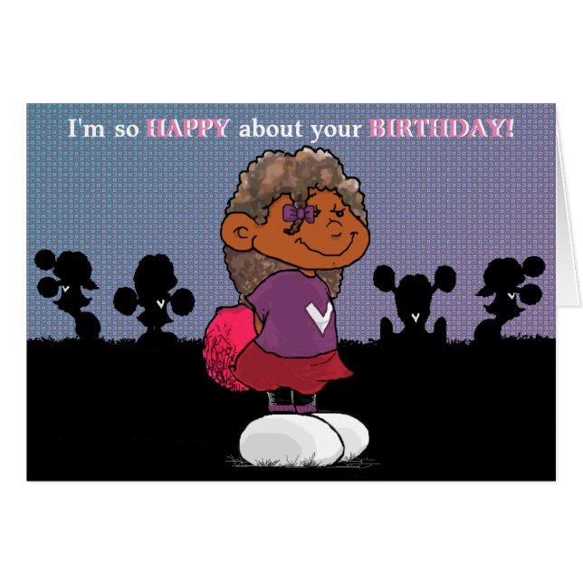 Short Sleevez Birthday Card (Front Horizontal)