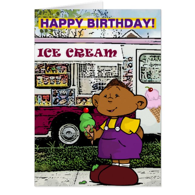 Short Sleevez Birthday Card (Front)