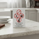 Short Term Rental Business No Smoking Cigarettes  Pedestal Sign<br><div class="desc">This design may be personalized in the area provided by changing the photo and/or text. Or it can be customized by clicking Personalize this Template and then choosing the click to customize further option and delete or change the colour of the background, add text, change the text colour or style,...</div>