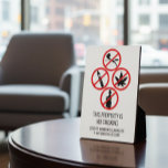 Short Term Rental Business No Smoking Cigarettes Plaque<br><div class="desc">This design may be personalized in the area provided by changing the photo and/or text. Or it can be customized by clicking Personalize this Template and then choosing the click to customize further option and delete or change the colour of the background, add text, change the text colour or style,...</div>