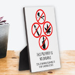Short Term Rental Business No Smoking Cigarettes   Plaque<br><div class="desc">This design may be personalized in the area provided by changing the photo and/or text. Or it can be customized by clicking Personalize this Template and then choosing the click to customize further option and delete or change the colour of the background, add text, change the text colour or style,...</div>