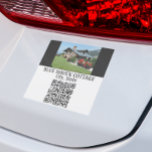 Short Term Rental Home STR QR Code Vacation   Car Magnet<br><div class="desc">This design may be personalized in the area provided by changing the photo and/or text. Or it can be customized by choosing the click to customize further option and delete or change the colour of the background, add text, change the text colour or style, or delete the text for an...</div>