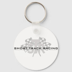 Short Track Racing Keychain