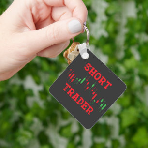 Short Trader Candlestick Pattern  Keychain