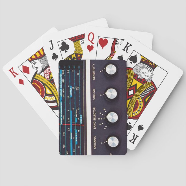 Short Wave Listener Radio Playing Cards (Back)