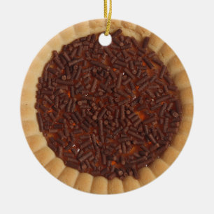Shortbread Cake Cookie Image Ceramic Ornament