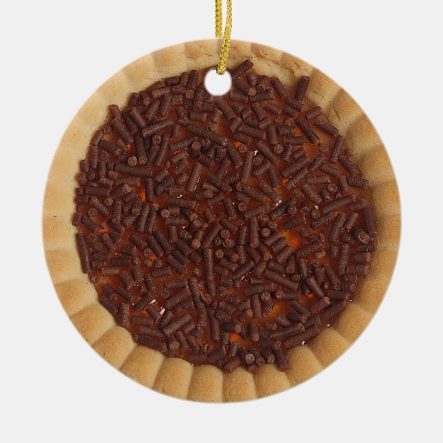 Shortbread Cake Cookie Image Ceramic Ornament (Front)