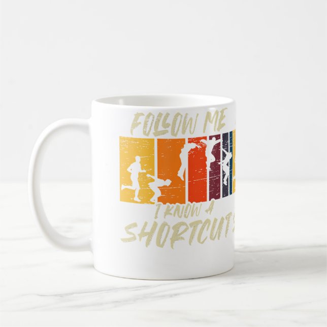 Shortcut Run Jump Flip Freerunning Acrobatic Parko Coffee Mug (Left)