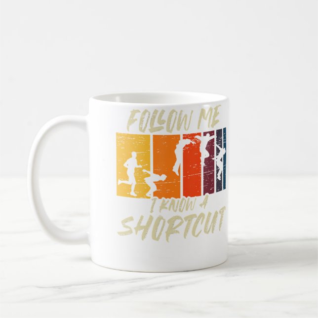 Shortcut Run Jump Flip Freerunning Acrobatic Parko Coffee Mug (Left)