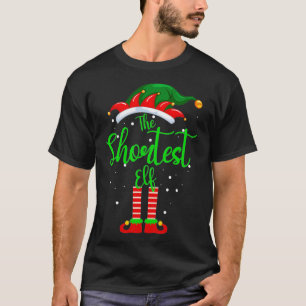Shortest Elf Matching Family Group Christmas Party T-Shirt