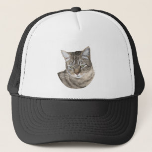 Shorthair Tabby Cat Head Study Trucker Hat