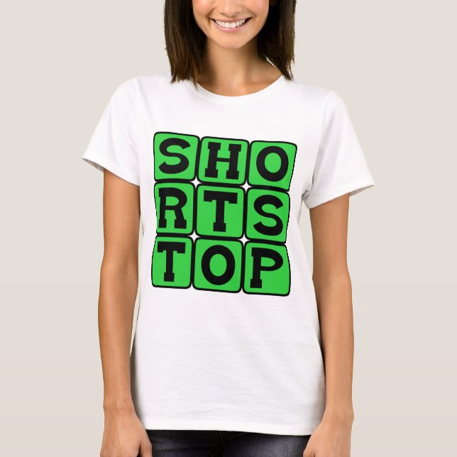 Shortstop, Baseball Position T-Shirt (Front)