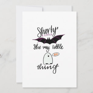 Shorty Batty Funny Retro Holiday Card