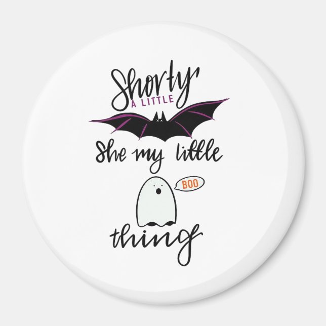 Shorty Batty Funny Retro Magnet (Front)
