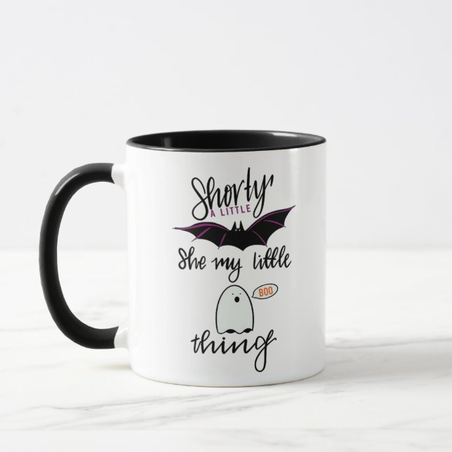 Shorty Batty Funny Retro Mug (Left)