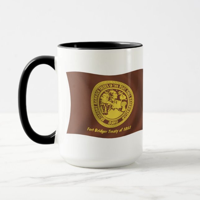 Shoshone Bannock Tribes Flag Mug (Left)