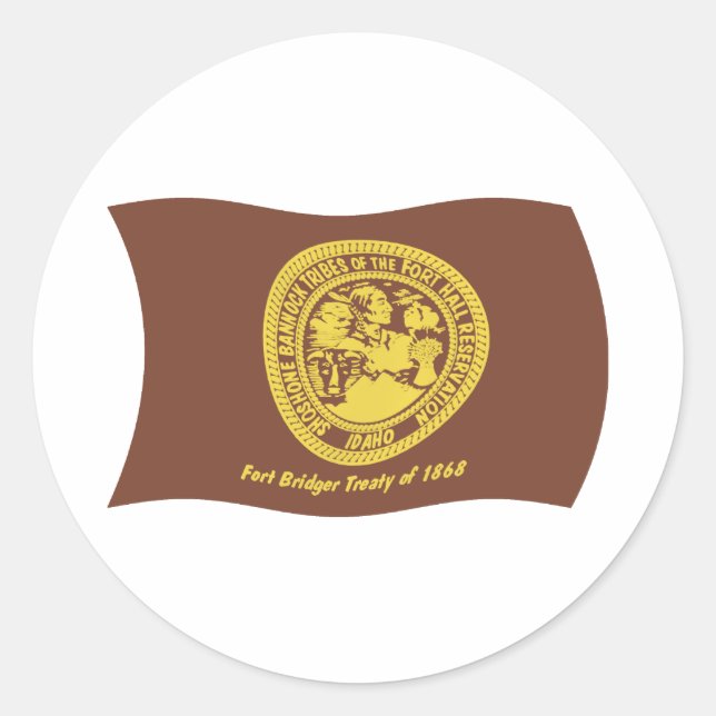 Shoshone Bannock Tribes Flag Sticker (Front)
