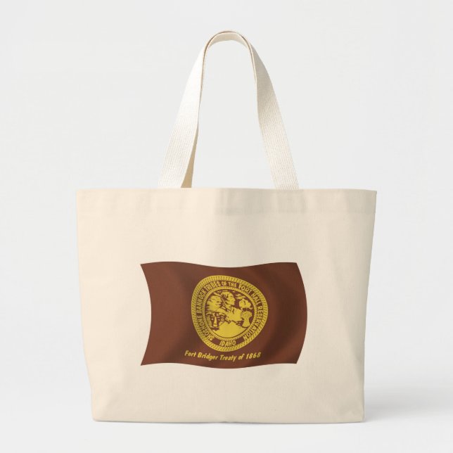 Shoshone Bannock Tribes Flag Tote Bag (Front)