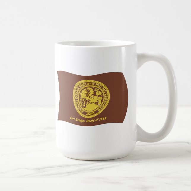 Shoshone Bannock Tribus Drapeau Mug (Droite)