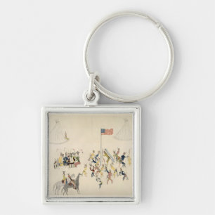 Shoshone dance participated in only by men (pigmen keychain