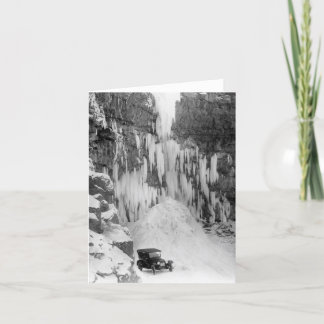 Shoshone Falls in Winter Card