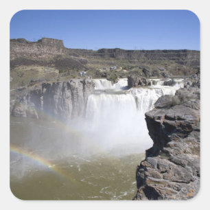 Shoshone Falls on the Snake River in Twin Falls, Square Sticker