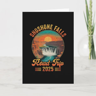 Shoshone Falls Road Trip 2025 Summer Vacation Fami Card