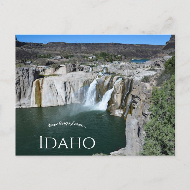 Shoshone Falls Snake River Idaho Postcard (Front)