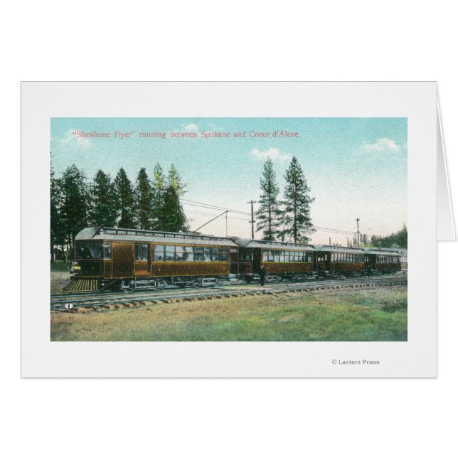 Shoshone Flyer Train off to Spokane (Front Horizontal)