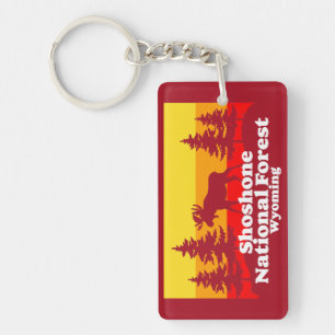 Shoshone National Forest Wyoming Keychain