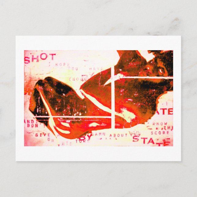 shot by state postcard (Front)