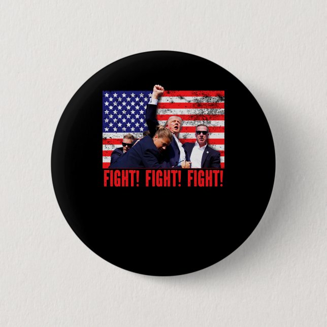 Shot Fight Fight Fight  2 Inch Round Button (Front)