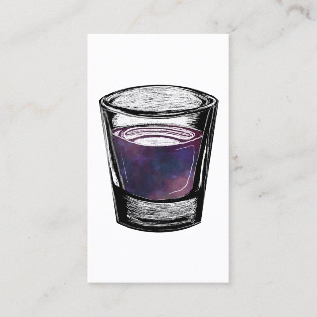 shot glass business card (Front)
