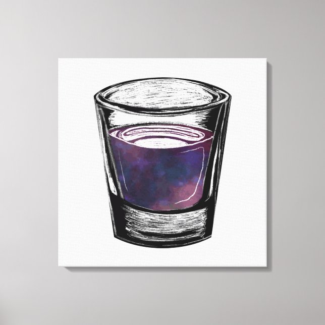 shot glass canvas print (Front)