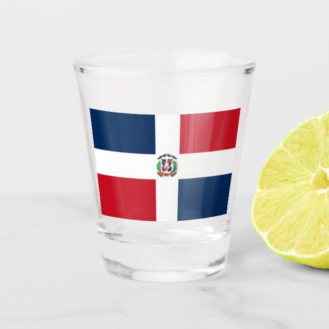 Shot glass Dominican Republic (Front)